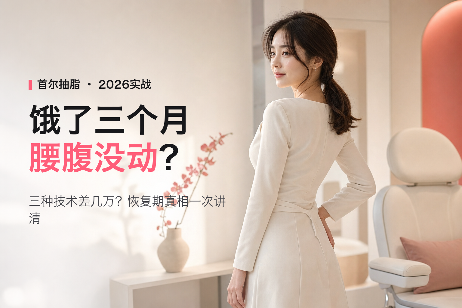 2026首尔抽脂全攻略：VASER超声乳化 vs 360度环吸 vs 传统抽脂怎么选，人民币实价与恢复期真相