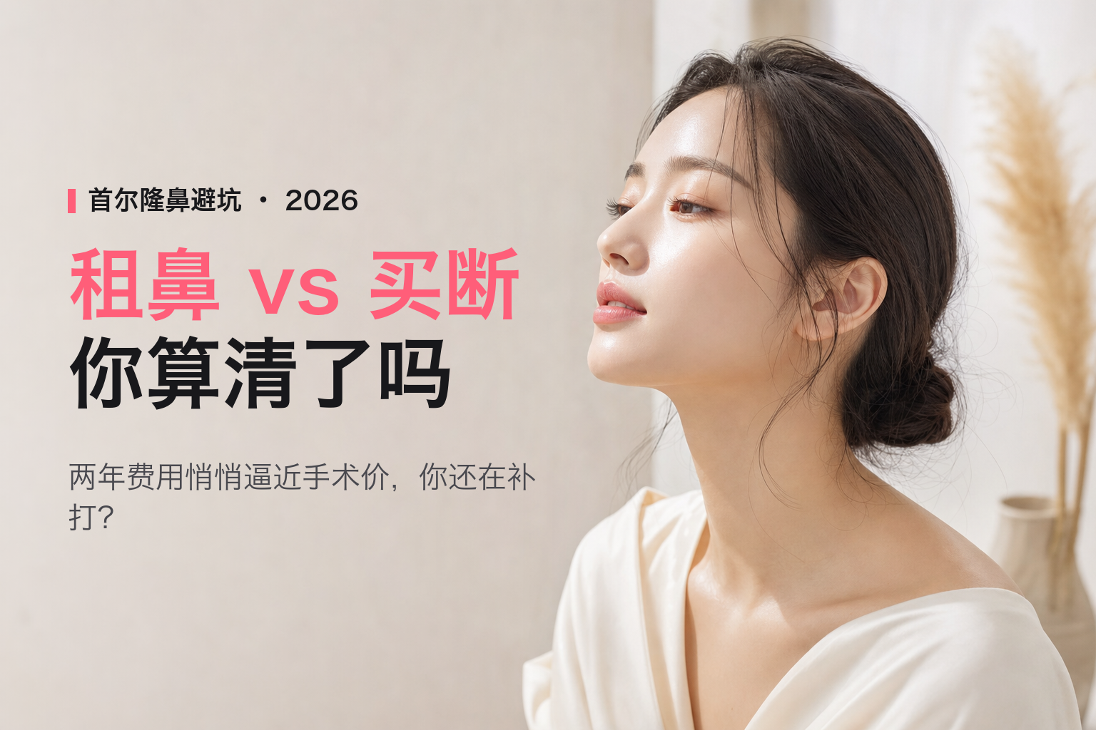 2026首尔玻尿酸隆鼻 vs 手术隆鼻全对比：效果维持期、人民币实价与翻车风险真相